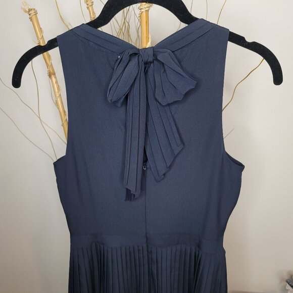 Banana Republic Dress Womens 00P Pleated Laser Cut Sleeveless - Picture 5 of 8